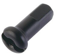 DT Prolock Alloy Spoke Nipples Black 2x12mm (Box 100)