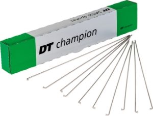 DT Swiss Champion Silver Spokes 14g = 2mm (Pack of 10)