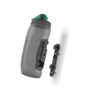 Fidlock Twist Bottle Kit Bike 590ml incl Mount - Anti- bac Transparent Black & Green 