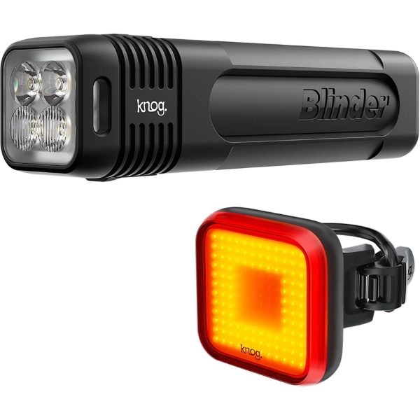 Knog Blinder Pro 600 Front LED & Rear Blinder Square Light Set 