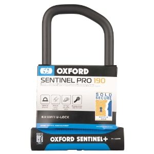 Oxford Sentinel Pro U-Lock Blue 260mm x 177mm Gold Rated