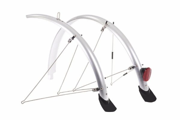 Raleigh 26x60mm Silver Elements Flare Mudguard Set