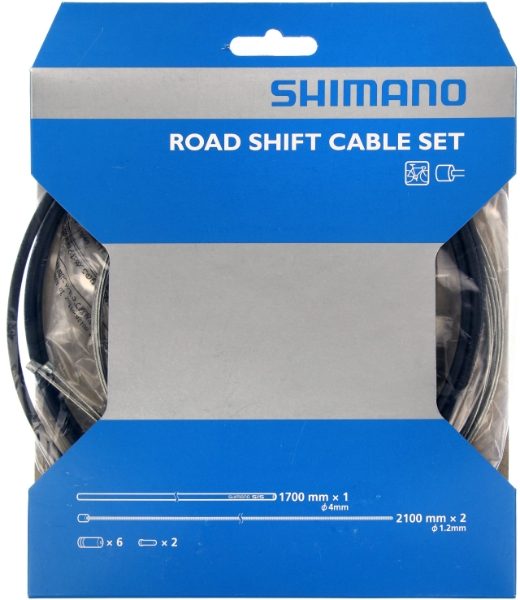 Shimano Road Steel Gear Cable Set Black