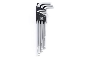 Pedros Hex Ball End L-Shaped Wrench Set 9 Piece