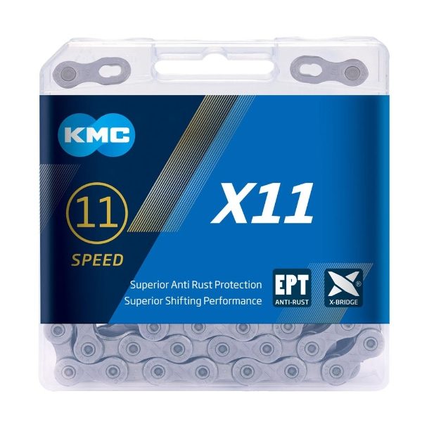 KMC X11 11 Speed EPT Dark Silver 118 Link Chain