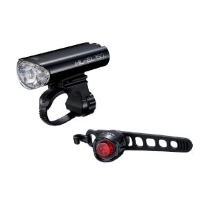 CatEye EL160 Front and Orb Rear LED Battery Light Set 