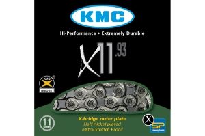 KMC X11 11Spd Silver/Black 118 Link Chain 
