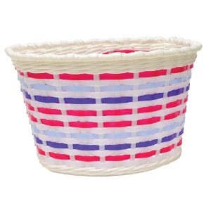 Junior PVC Woven Basket - Multi Coloured