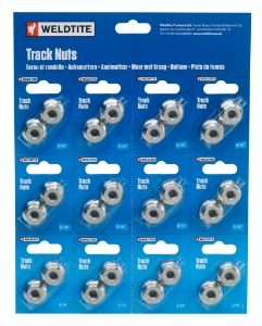 Weldtite 9mm Track Nuts Pair (Card of 12)