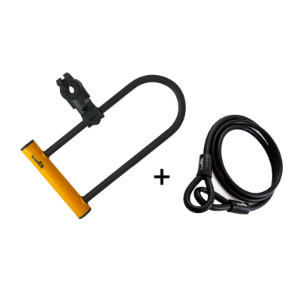 LUMA Kit 35 HU 320mm x 180mm D-Lock & 120cm Loop Cable
