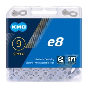KMC E8 EPT 8 Spd Silver Electric Bike 122 link 